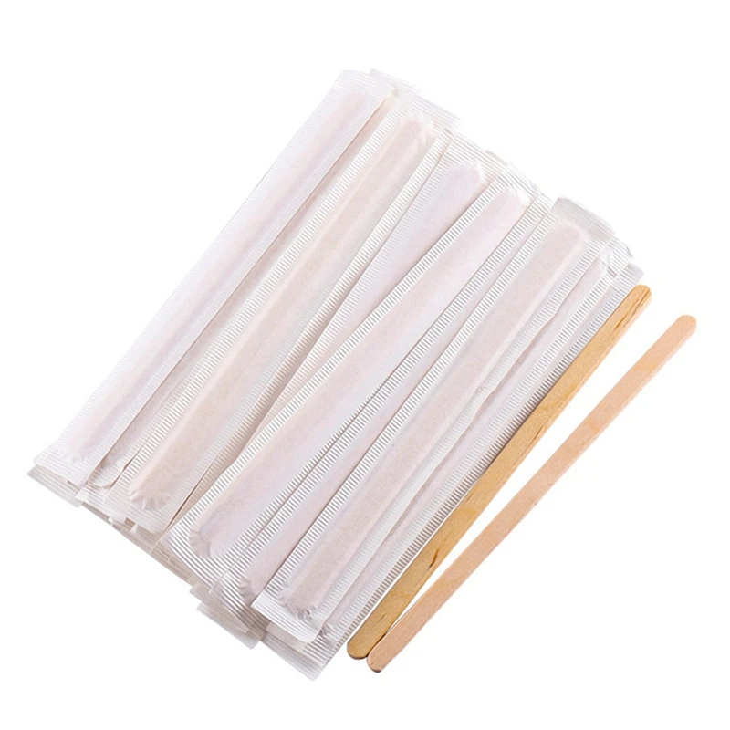 

400Pcs 5.5 Inch Coffee Stirrers Sticks -Natural Wood Eco-Friendly Coffee Beverage Milktea Disposable Stirrer Stick