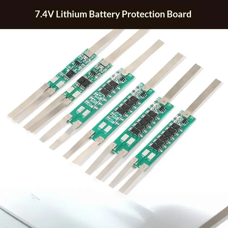 

10 шт. 18650 литий-ионный аккумулятор Lipo, аксессуары для BMS 2S 7,4 В 2A 3A 4,5A 6A 7,5A, защитная плата литий-ионного аккумулятора