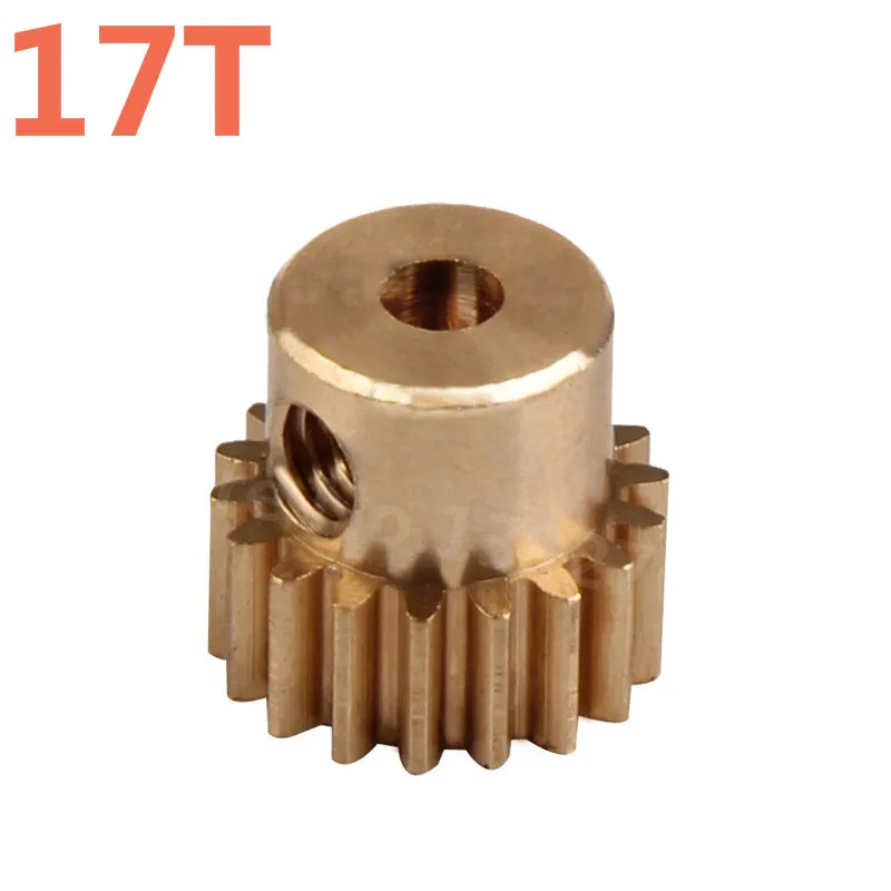 HSP 11119 Motor Gear (17T) Metal Brass Pinion Parts For 1/10 EP RC Car Monster Truck 94111 BRONTOSAURUS Pro Hobby Baja