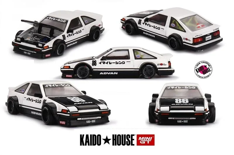 

Предпродажа Kaido House x MINI GT 1:64 Sprinter Trueno AE86 Белый Черный Литая под давлением модель автомобиля