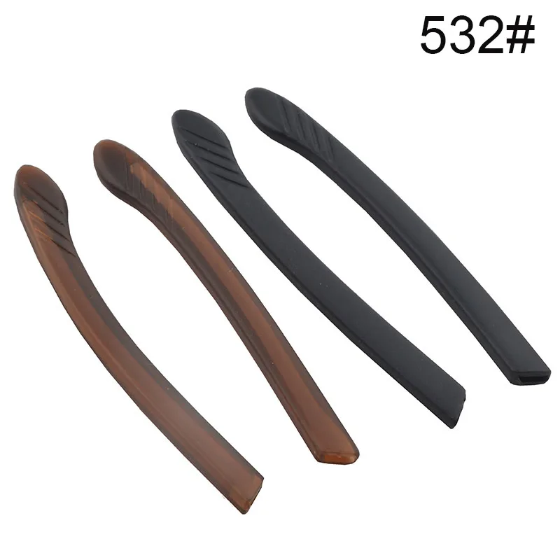 10pairs(20pieces) Black Brown rubber Temple Tips For Metal Temple Glasses Eyewear Temple Tips Eyeglasses leg 85mm 70mm