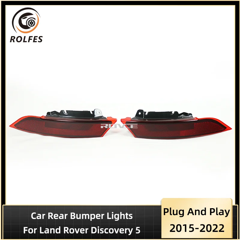 ROLFES LED Rear Bumper Lights Warning Lamp Tail Lights LR082083 LR082084 For Land Rover Discovery 5 2015-2022 Car Accessories