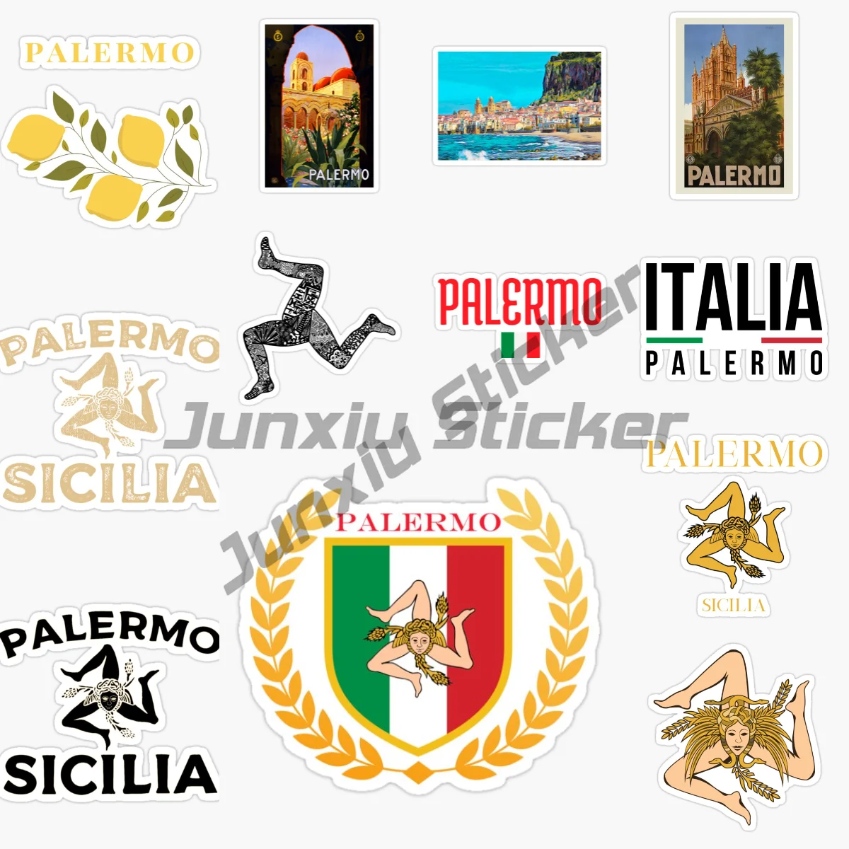 

Palermo, Столица автономного региона Сицилии, Италия, Palermo Bay, автомобильная наклейка, шлем, аксессуары для окон для кемпинга, наклейка