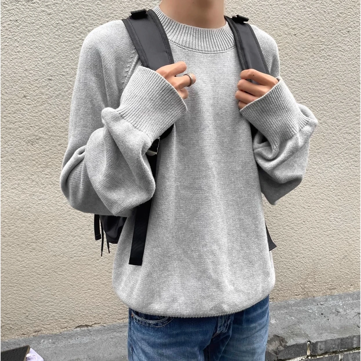 

Autonus VUJADE Sle Long Sve Slim Fit Boxy Kikfit Sweater Soft Polyester Casual Winter ex round Ne Warmth