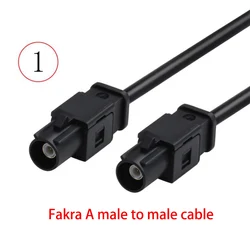 Fakra A/B/C/D/E/F/G/H/I/K/Z Male Plug to Male Pigtail Cable Adapter RG174 15cm /30cm/50cm/100cm Wholesale NEW