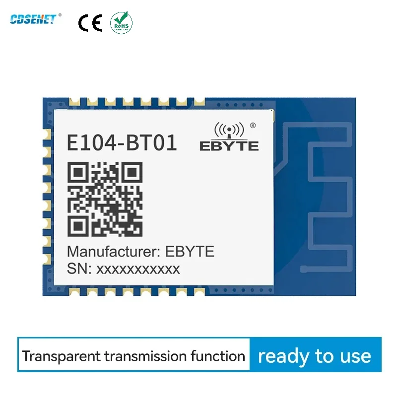 CC2541Bluetooth Module 2.4G Ble4.0/5.0/5.1 Ibeacon E104-BT01 SMD Test Board Kit Transparent Continuous Transmission Low Power