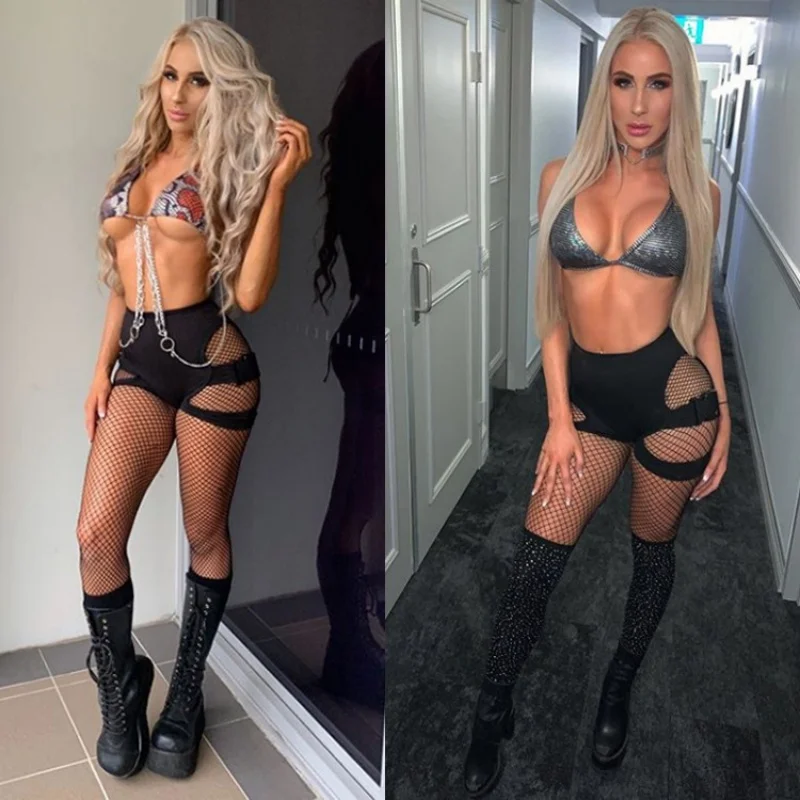 

Sexy Hot Pants Women Summer Hollow Out Wrapped Hip Nightclub Yoga Shorts Butt Lifting High Waist Elastic Buckles Sporty Shorts