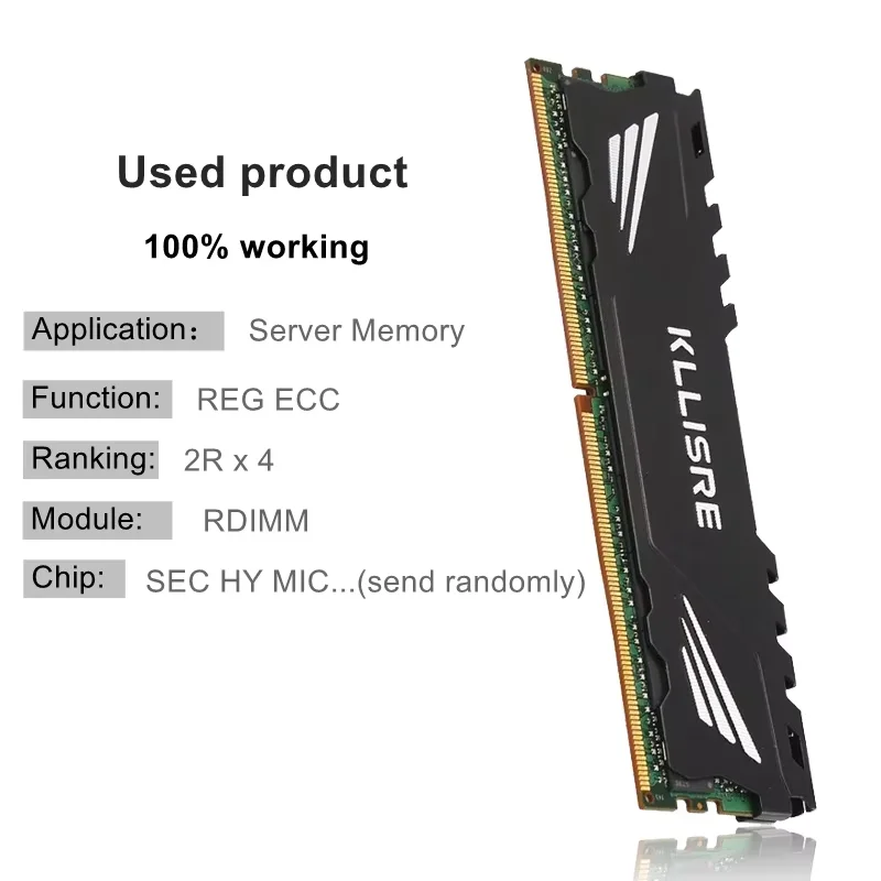 Używana pamięć ECC DDR4 8GB Pamięć serwerowa 2133 2400MHz REG ECC Ram