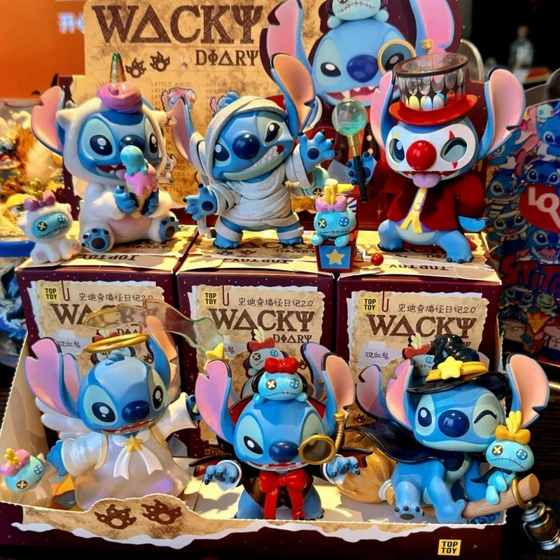 

Disney Lilo & Stitch мультфильм стежок забавный дневник настольная фигурка Kawayi украшения детские трендовые игрушки подарок на Рождество и день рождения