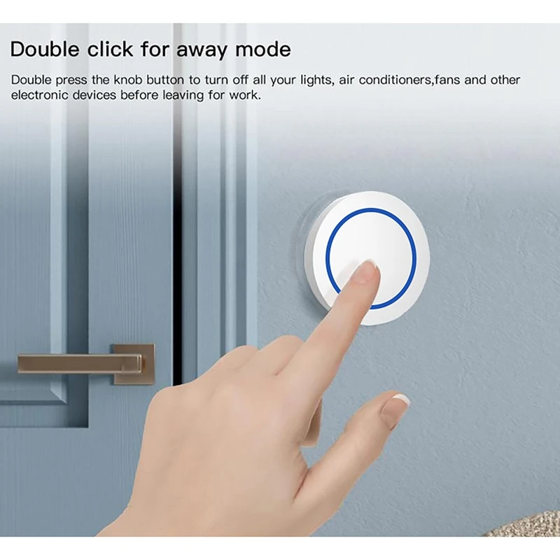 Graffiti Scene Switch ABS+PC About 45X45x14mm Tuya Zigbee Multifunction Portable Convenient Scene Switch