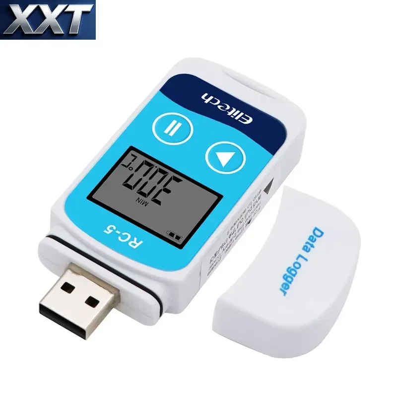 XXT High Capacity Temperature Recorder USB Data Logger Support 32000 Records For Cold Chain Transport Monitoring