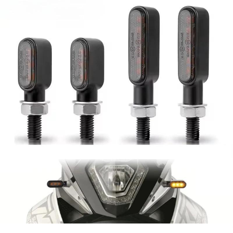 12V Motorcycle Turn Signal Light Clignotant Moto LED Mini Flashing Indicator Blinker Lamp For Honda For Yamaha For Cafe Racer