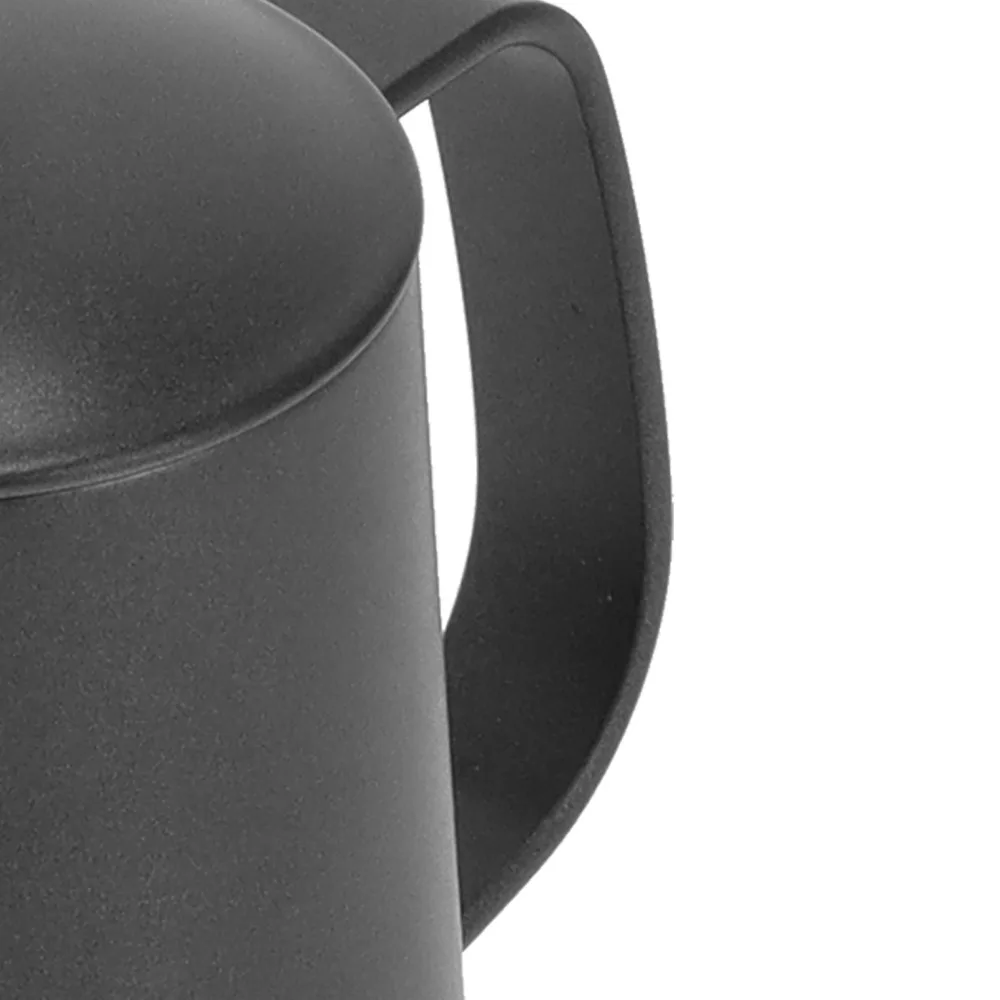 

Чайник из нержавеющей стали 304 с изогнутым носиком, 350 мл, черный, для заваривания кофе методом пуровер, с узким носиком и крышкой, для домашнего использования