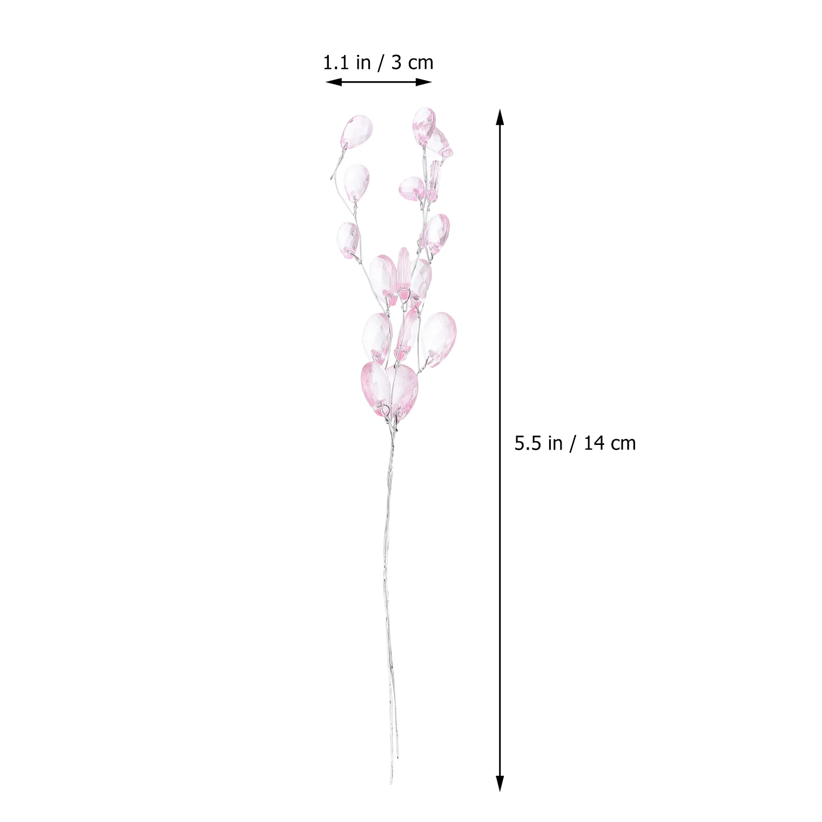 

50pcs Acrylic Bead Flower Drops Wedding Decoration Bride Hair Bouquet Adornment Diy Accessories Craft Beaded String