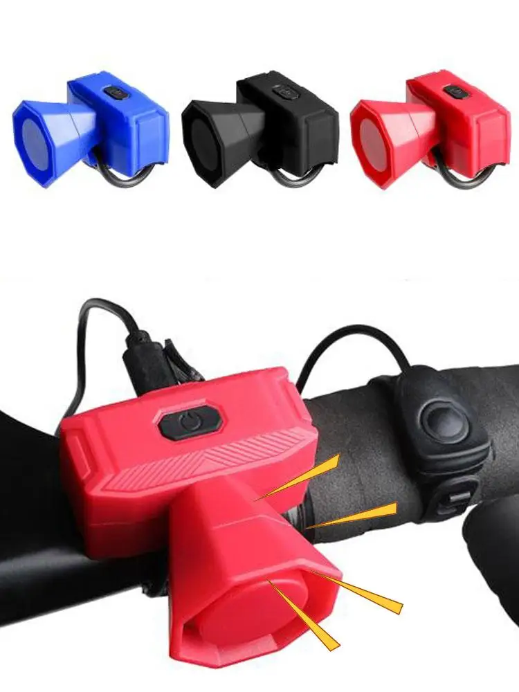 AliExpress Rechargeable Electric Bike Horn Loud -Tone Sounds Electronic Bicycle Bell for Adults Kids, Quick Release, Waterproof