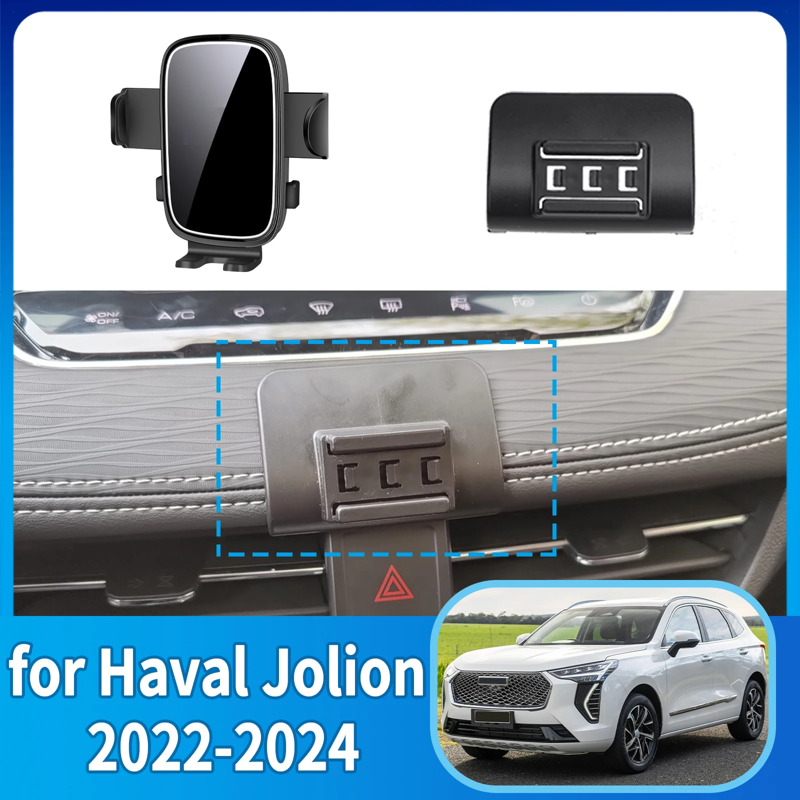 fit for Haval Jolion 2022 2023 2024 Phone Holder, Dashboard Screen Mount Bracket Easy Installation​​ Car accessoires