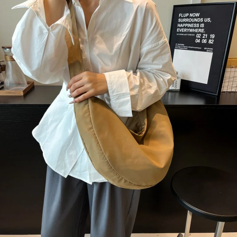 

Высококачественная сумка-хобо с напуском для женщин, мягкая эластичная кожаная сумка на плечо, повседневная шикарная роскошная сумка на каждый день