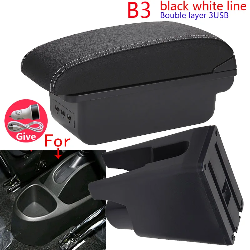 Voor Citroen C1 Armsteun Doos Voor Peugeot 107Toyota Aygo BJ Armsteun Auto Accessoires Winkel doos Interieur detail Eenvoudige installatie