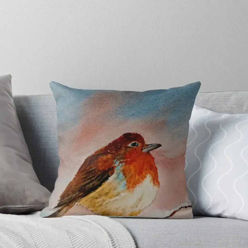 Winter Birdie Throw Pillow christmas pillow case christmas cushions covers pillow