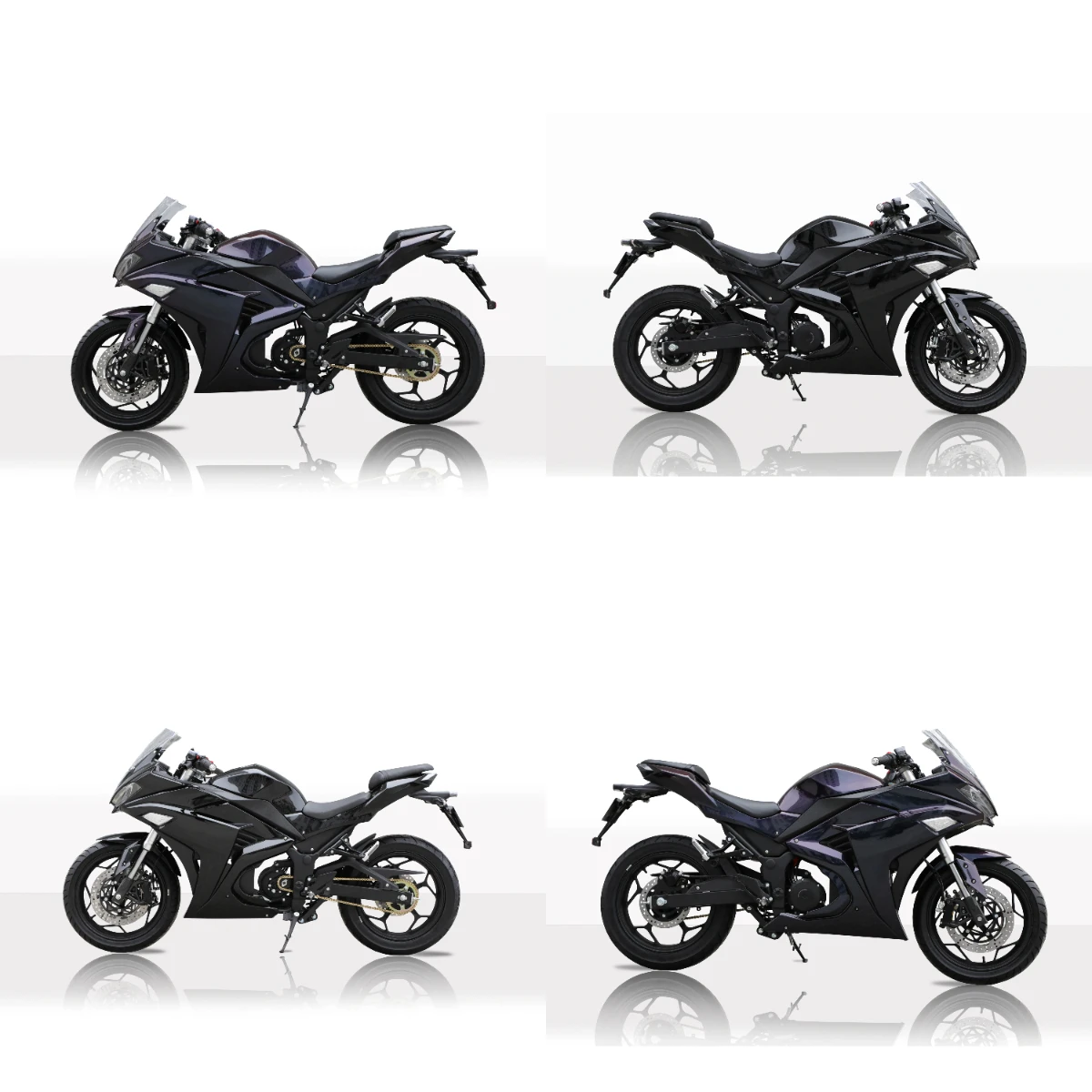 

Мотоцикл STROVAN R3 с эффектом хамелеона, 4000 Вт, цепной привод, с электрическими суппортами Brembo