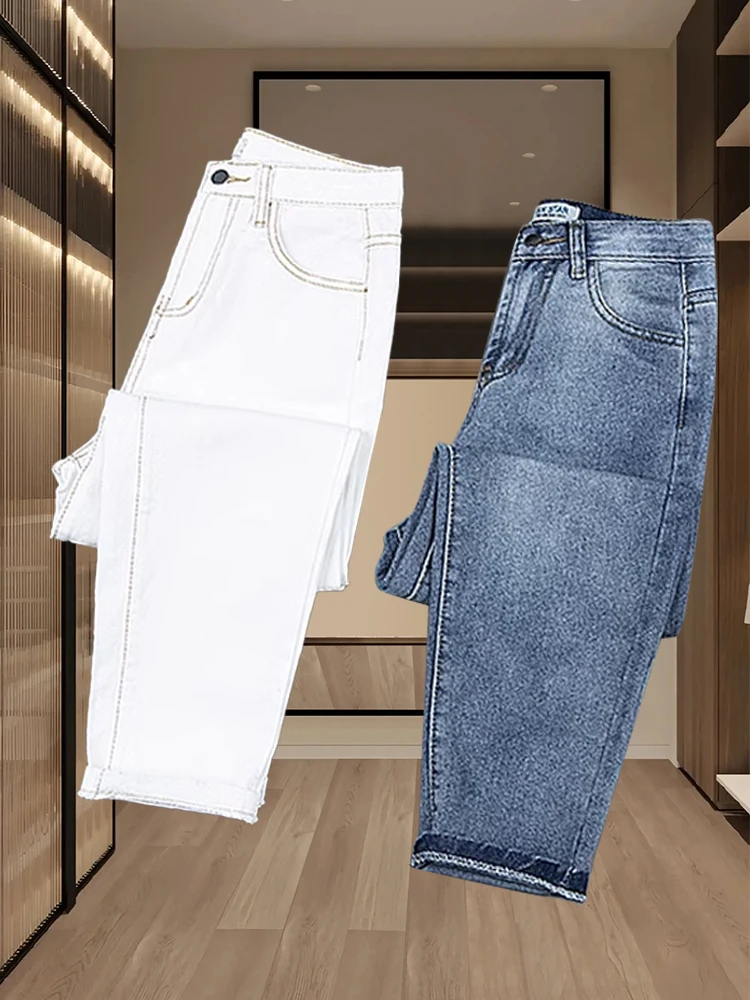 

High Waist Loose Mom Jeans Women's Casual Straight Leg Denim Pants Vintage Spring Autumn Comfortable Cotton Standard Fit