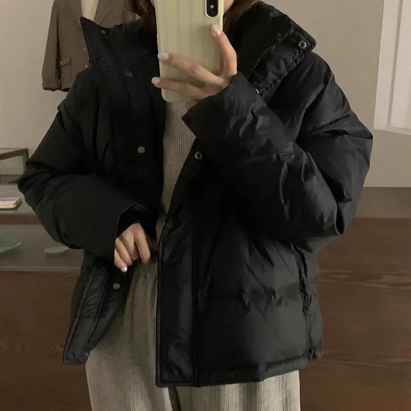 Winter Short White Duck Down Puffer Jackets Women Korean Stand Collar Down Coats Fahion Outerwear JK-412 Зимнее Пальто Женское