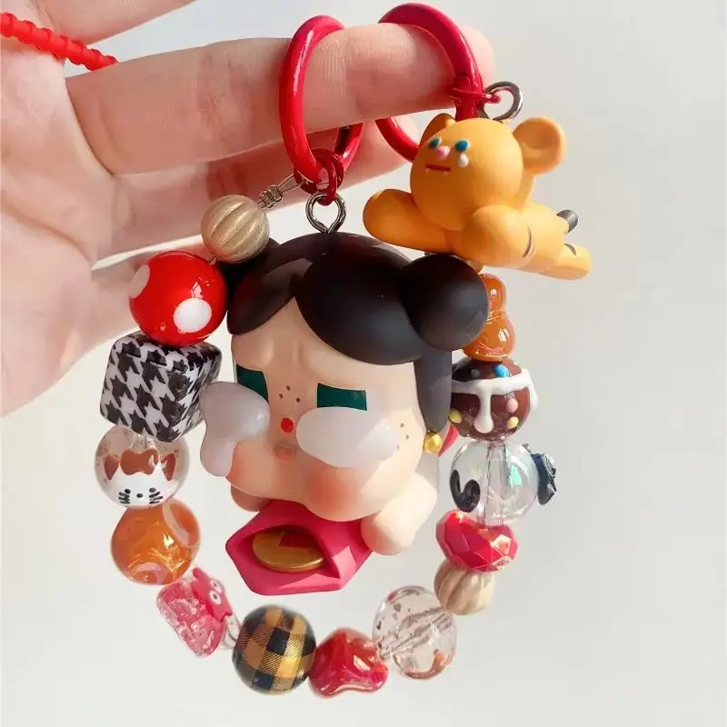 2024 Hot Stock Anime Character Crybaby Treasure Hand Drawn Bead Keychain Bag Pendant Handmade Creative Series Birthday Toy Gift