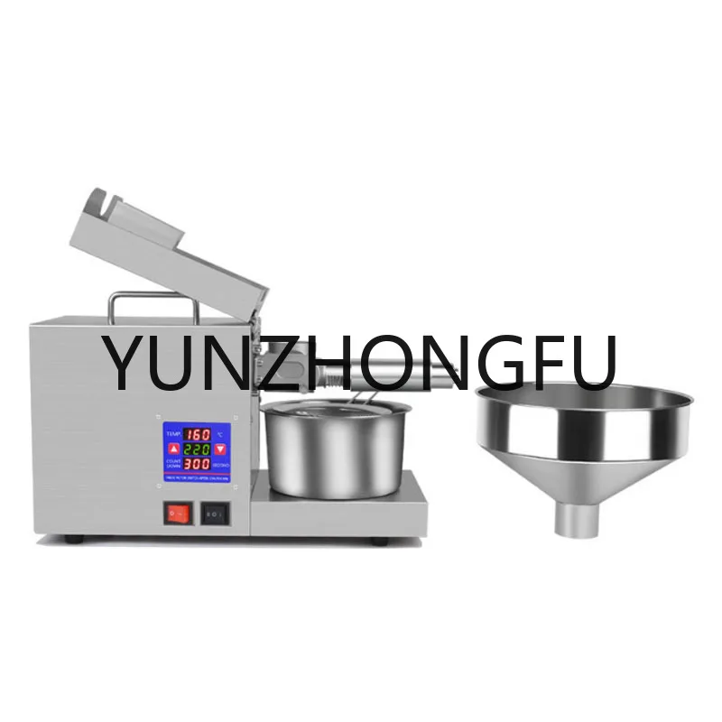 

Expeller Cold Sesame Canola Sunflower Seeds Peanuts Llinseed Maker Automatic Oil Press Machine Commercial Home Extractor