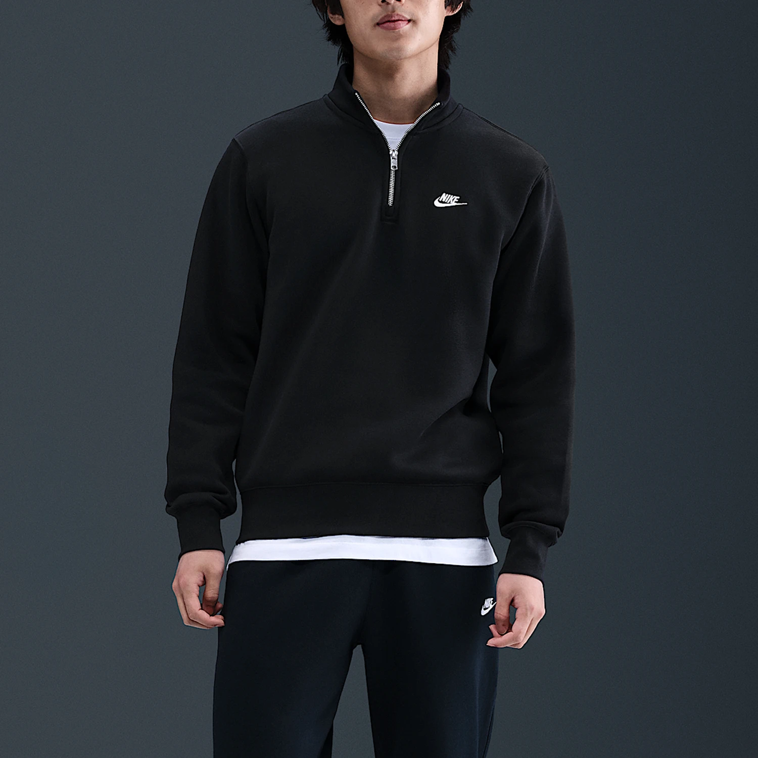 

Оригинальная зимняя мужская толстовка Nike с капюшоном и флисовой подкладкой FN3865-010