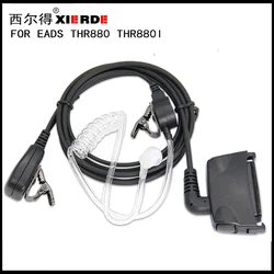 XIERDE Ear Bud Earphone Headset Speaker PTT Mic For Airbus EADS THR880 THR880I Walkie Talkie Air duct earphones