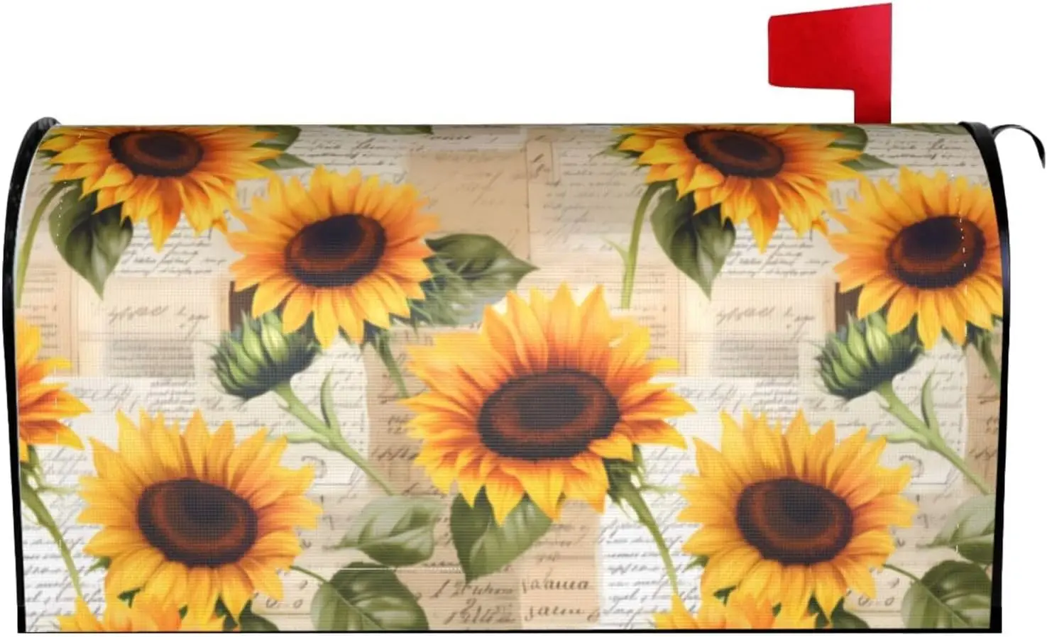 Sunflower Pattern Mailbox Cover Lovely Sunflower Mailbox Covers Magnetic Mail Wraps Post Garden Decor 21x18 Inch