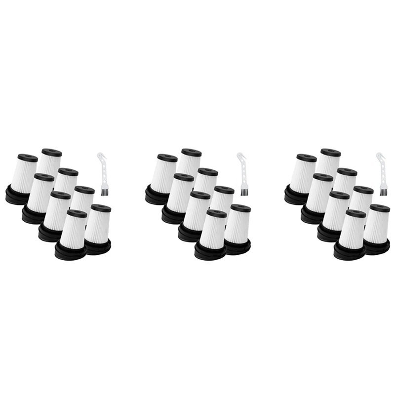 

【Hot Cake】24 Handheld Vacuum Cleaner Filters, For Grundig Vch 9629 Vch 9630 Vch 9631, Vacuum Cleaner Filter With Cleaning Brush