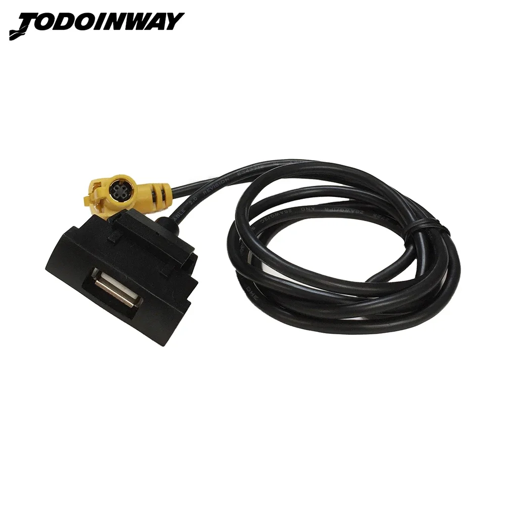 RCD510 RNS315 CD 체인저 Skoda 용 USB 케이블 입력 어댑터 Octavia 오디오 라디오 4 핀 플러그 슬롯 버튼 인터페이스 액세서리