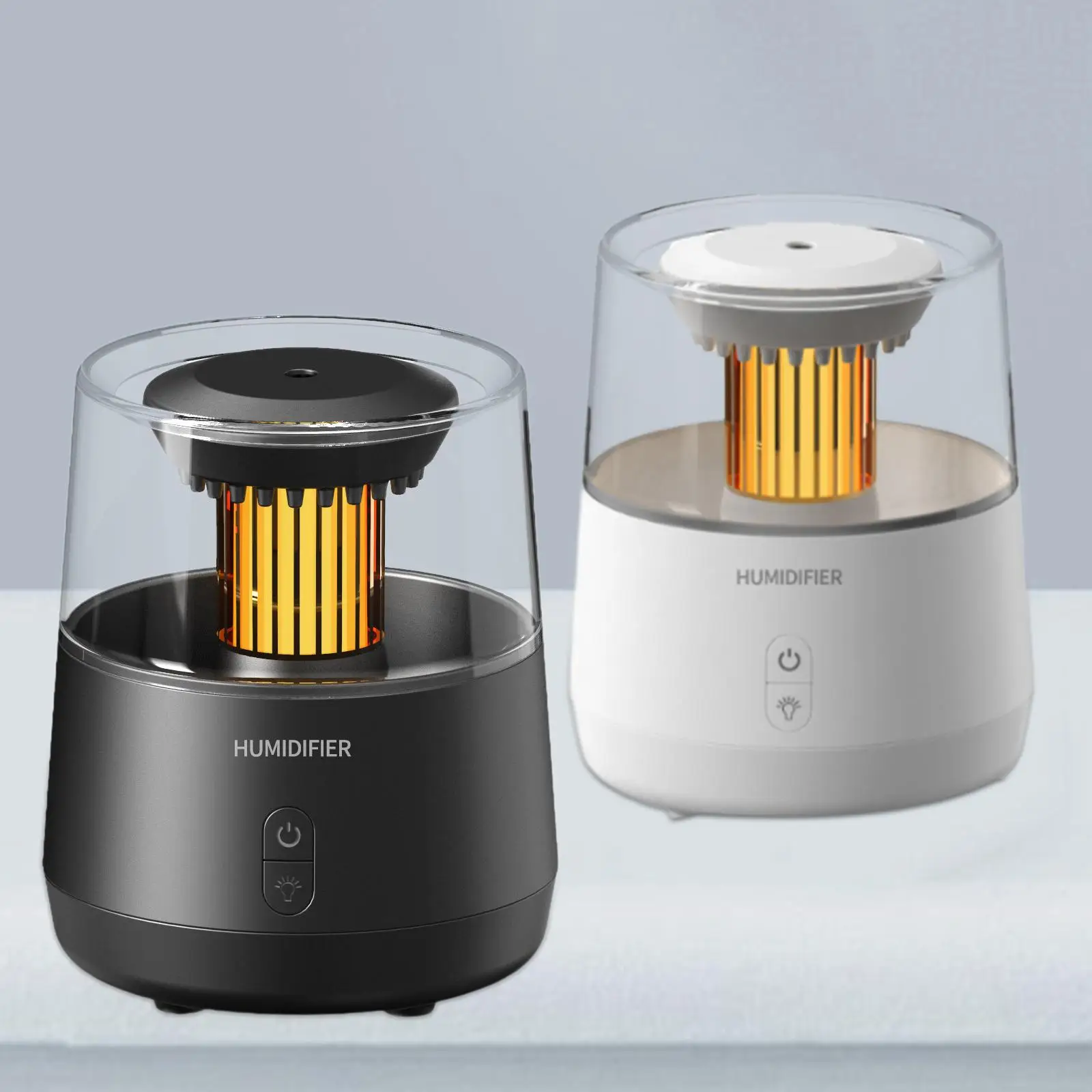 Essential Oil Diffuser 320ml ขนาดกะทัดรัด Desktop Humidifier สีสัน Ambient Night Light สําหรับห้องนั่งเล่นโยคะโต๊ะโรงแรมสํานักงาน