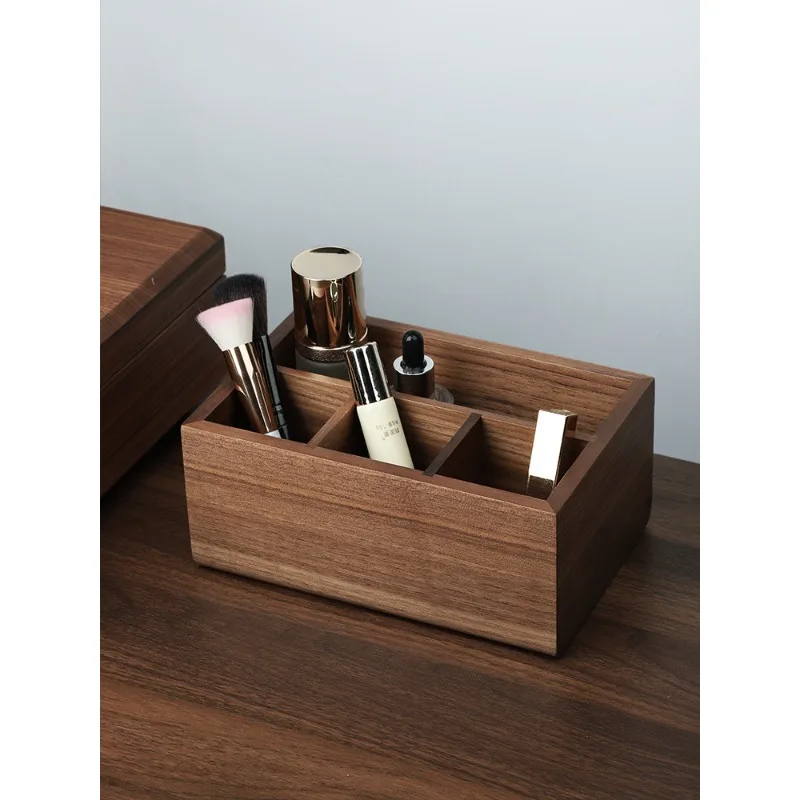 

Solid wood desktop remote control, storage box, living room coffee table