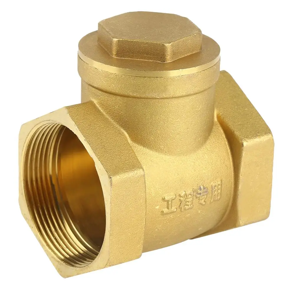 DN50 Brass Female Thread Non Return Swing Check 232PSI Prevent Water Backflow Control System