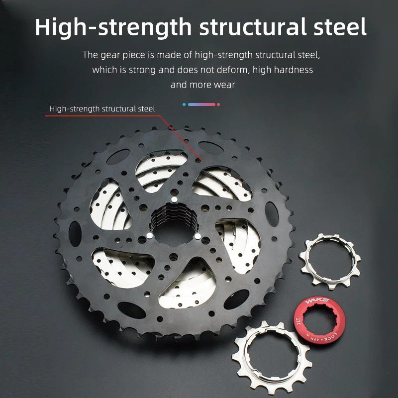 Wake Mountain Bike Cassette 8 Speed 36T Sprocket Freewheel 8s for Cycling MTB Folding Road Bicycle Accessories