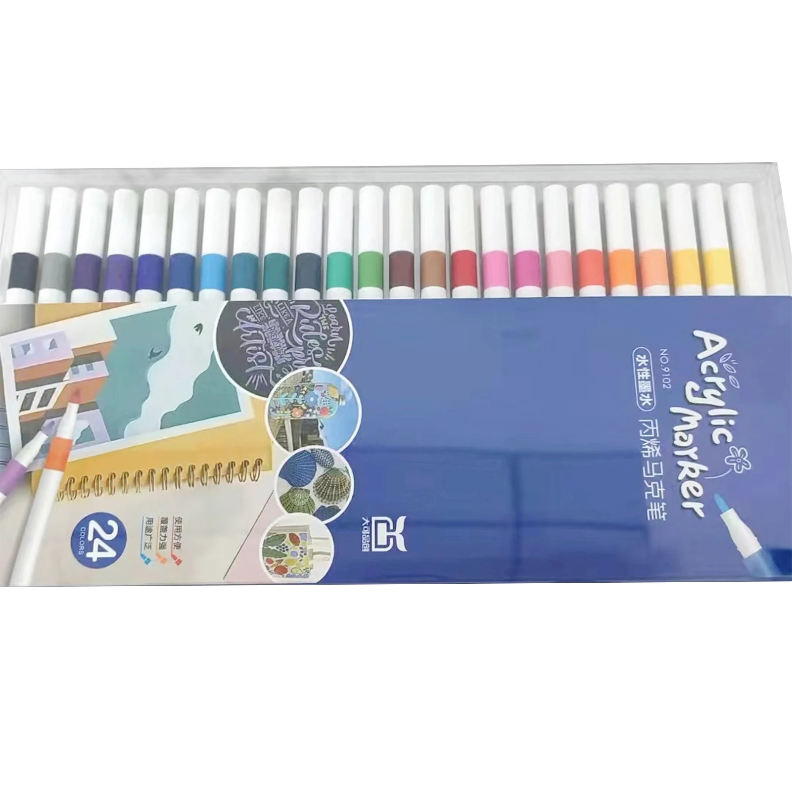 12Pcs Acrylics Paint Pens 12 Pens Colors Markers For Window