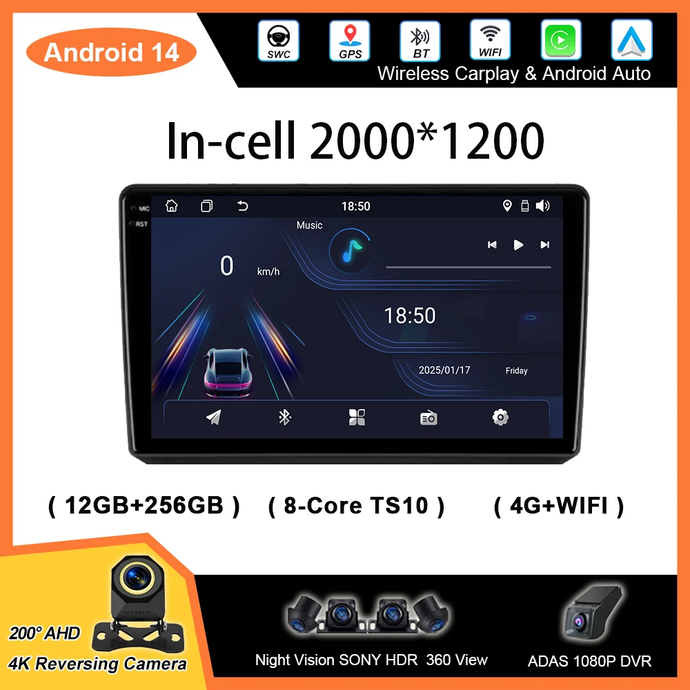 

Car Android 14 Radio Stereo For Nissan Almera 3 G15 2012 - 2018 Auto Multimedia Video Carplay Player GPS Navigation No 2din DVD