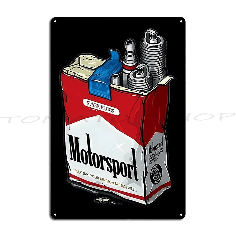 Spark Plugs Metal Plaque Poster Wall Mural Home Pub Wall Decor Character Tin Sign Poster