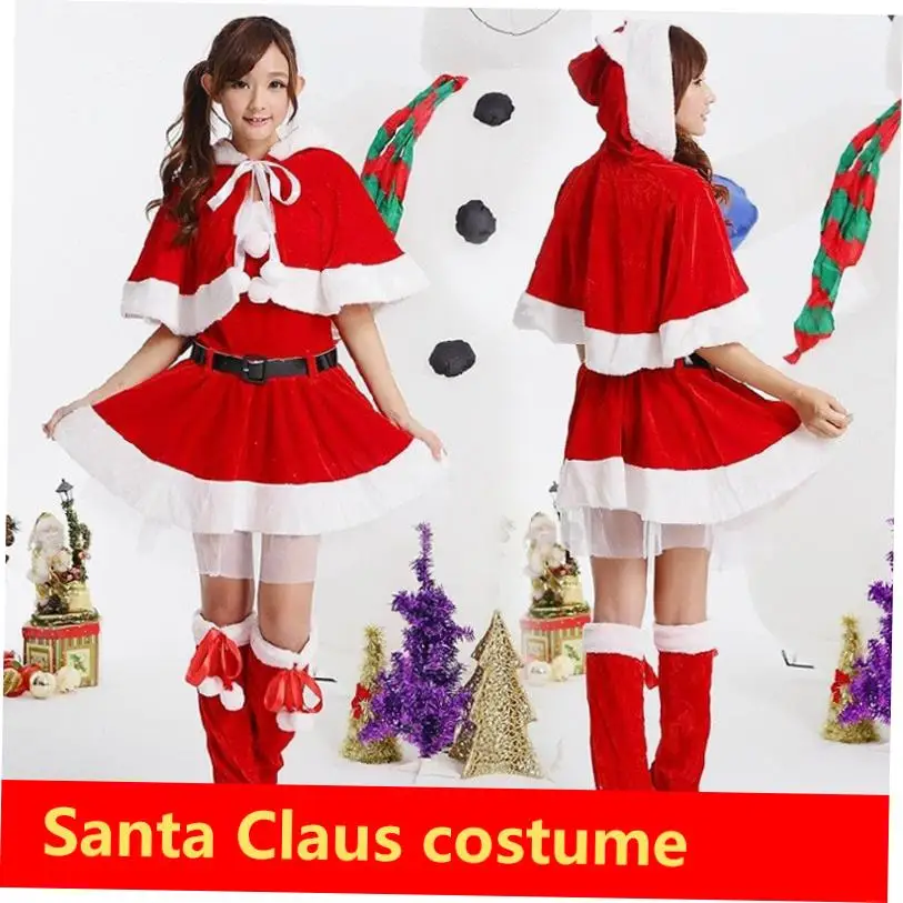 زي Cisas Fem loween Par orm S Claus ملابس نسائية تقليدية لأداء المسرح العرقي