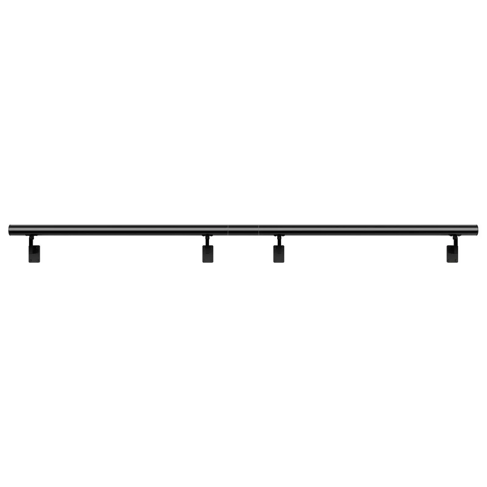 

12 ft Wall-Mount Handrail – Thickened Aluminum Alloy, 440 lb Capacity, Includes Installation Kit for Indoor/Outdoor Use