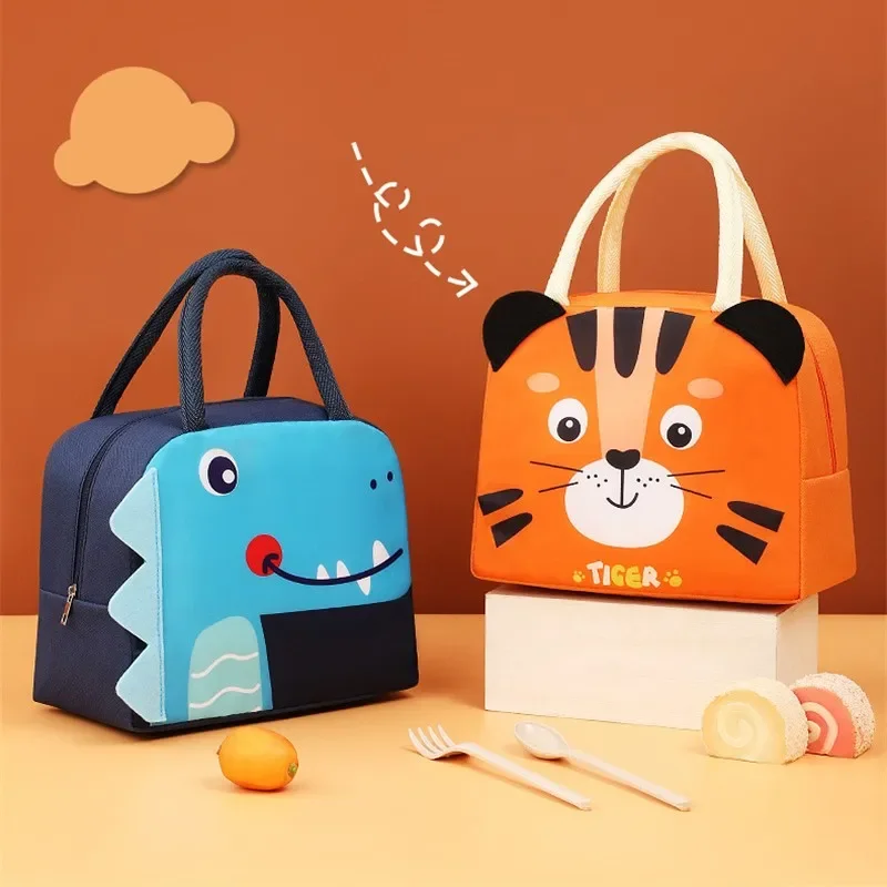 

Cartoon Thermal Insulation Lunch Bags Oxford Fresh Cooler Pouch for Students Children Lunch Picnic Storage Box Tote Food Handbag