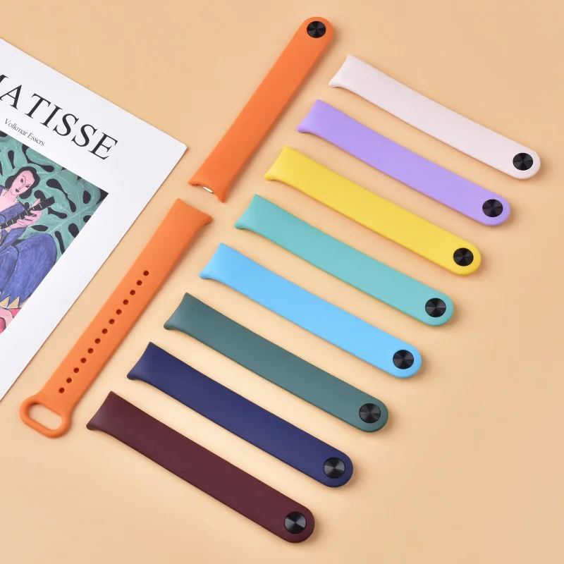 Correa de silicona para reloj inteligente, pulsera deportiva de repuesto para xiaomi Mi band 8, 9, NFC