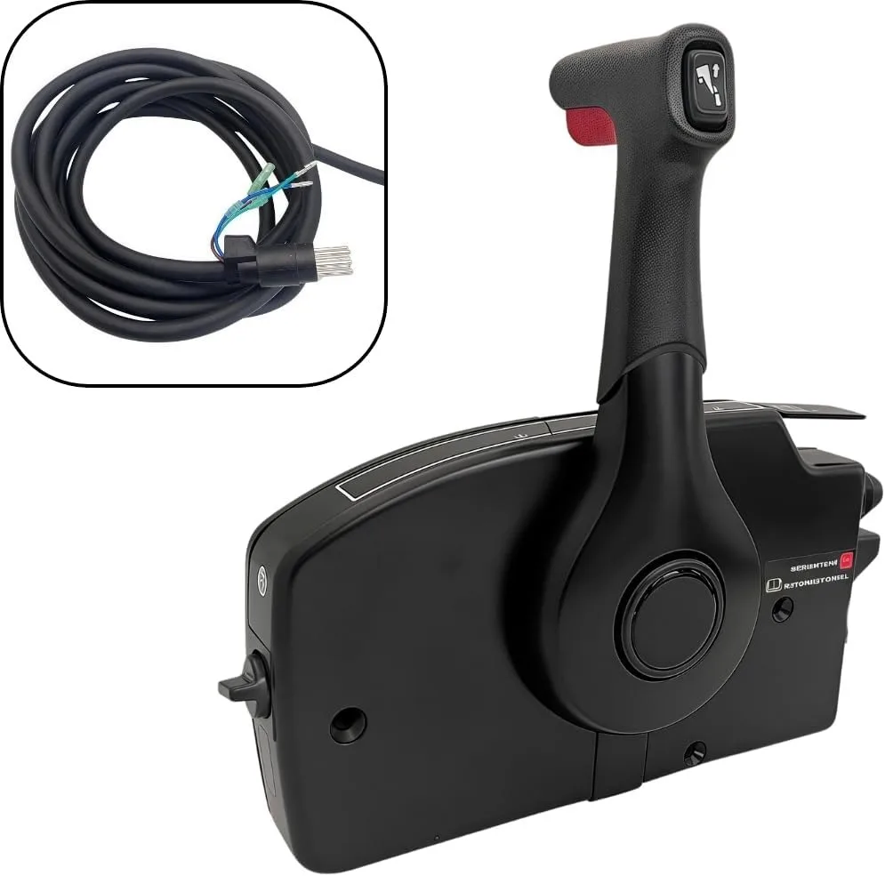 881170A15 لمحرك القارب الجانب جبل صندوق التحكم عن بعد مع 8 دبوس 2 السكتة الدماغية محرك خارجي اليد اليمنى سحب للفتح #4