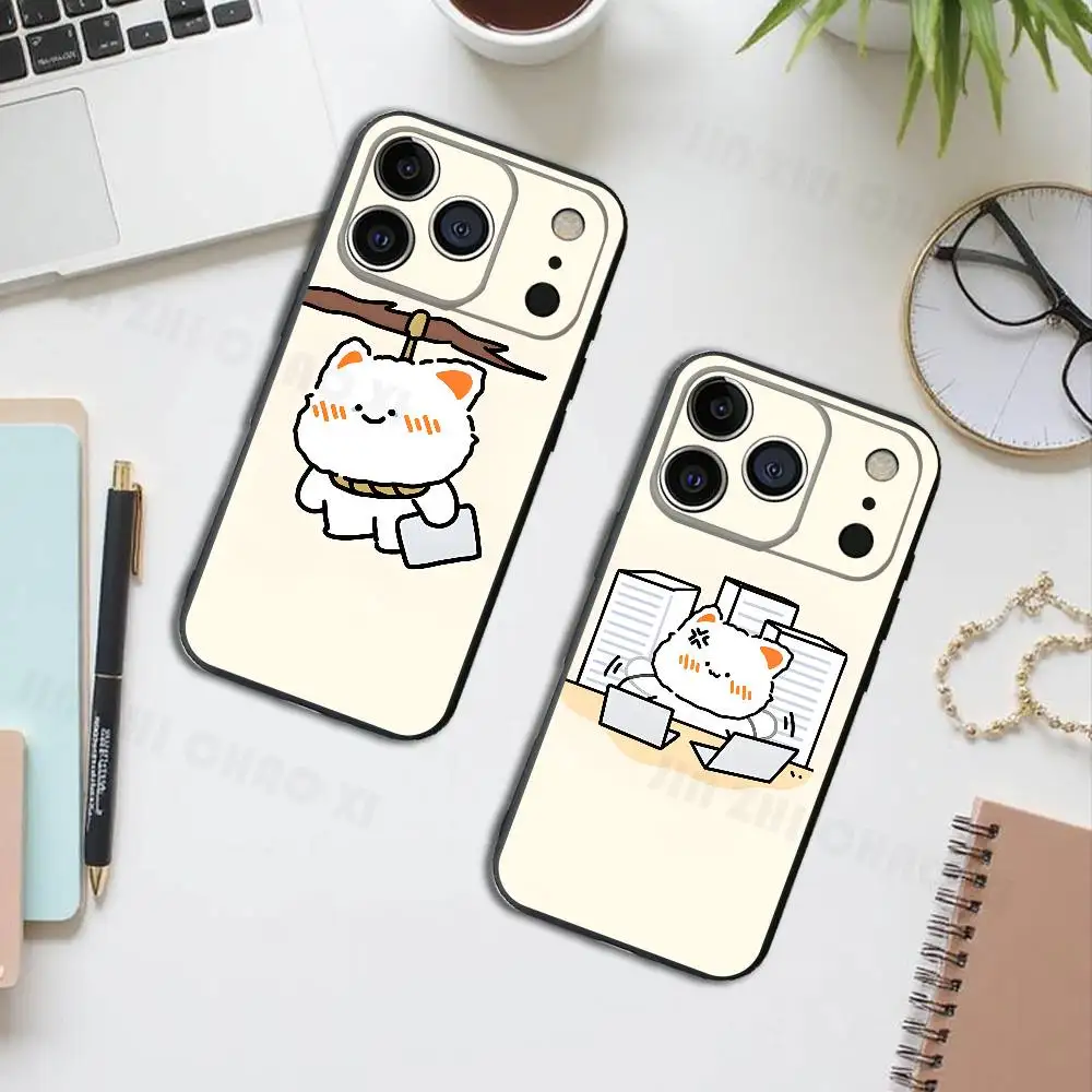 

Mental State of Worker Silicone Soft Phone Case For IPhone17 16 15 14 13 12 11 Pro Max Plus X XR SE Cover