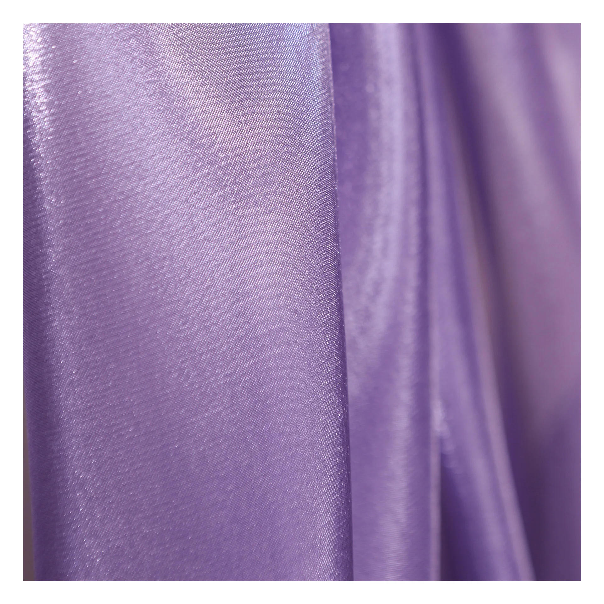 Purple Star Satin Semi-Transparent Yarn Glossy Silky Soft Light Floating Fabric Hanfu Shirt Wedding Dress Designer Fabric