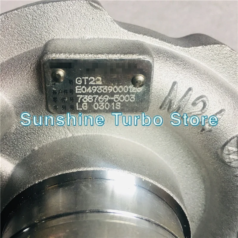 GT22 Turbocharger Apply To Foton Truck With BJ493 Engine E049339000128 E049339000054 738769 E049339000208 E049339000209