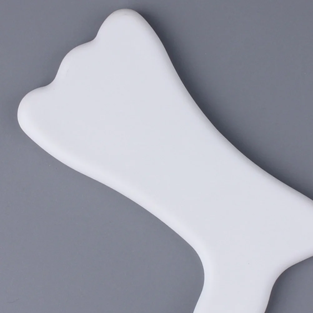 جهاز تدليك الوجه من السيراميك، لوح كشط أبيض ناعم ورقيق لاسترخاء عضلات الوجه، أدوات تدليك الانتفاخ #1