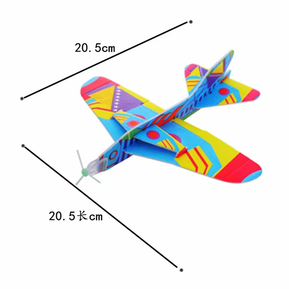 6PcsDIY Creative Assembled Rotary Aircraft Small Gifts Kids Birthday Party Gift Giveaway Baby Shower Pinata Filler Prizes21x21cm